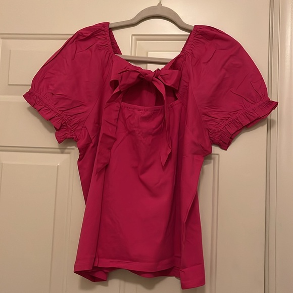J. Crew Fuchsia Tie-back top/NWT/M - Picture 12 of 12